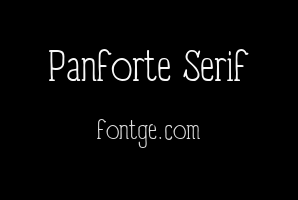 Panforte Serif