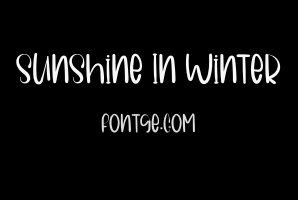 Sunshine In Winter